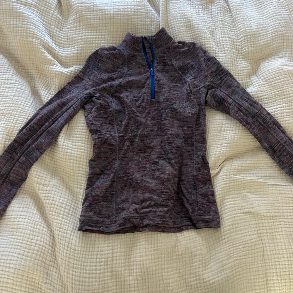 Lululemon Athletica Purple Quarter-Zip Sweatshirt